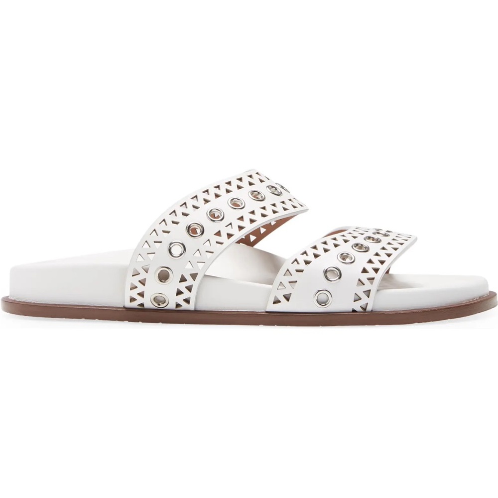 Alaïa Perforated Slide Sandal (Women)